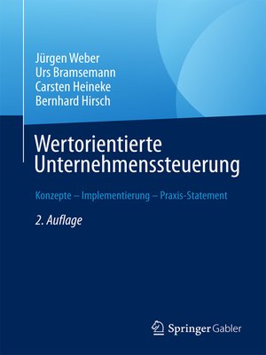 cover image of Wertorientierte Unternehmenssteuerung